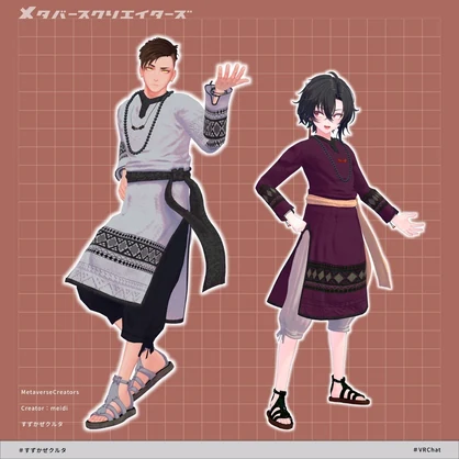 Suzukaze Kuruta - VRChat Men's Clothing / CP46