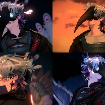 【3D model】妙楽鳥【VRChat avatar】
