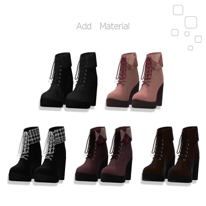Noir Tartan Boots【My HAPPY BIRTHDAY 2026】