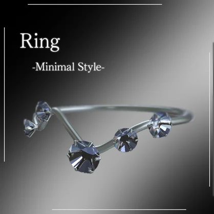 【VRChat向け】Ring -Minimal Style-｜シンプルな指輪3Dモデル