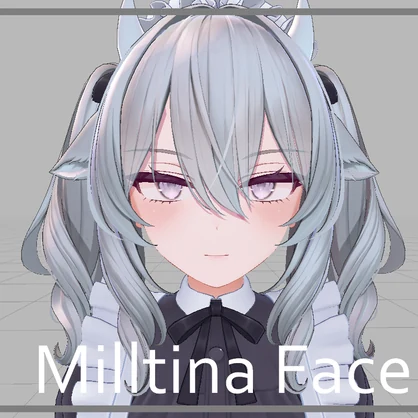 Milltina クールでキリっとしたお姉さん顔 blendshape