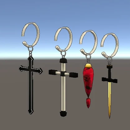 Accessory_set (4ring, 4earing, chocker, bracelet)