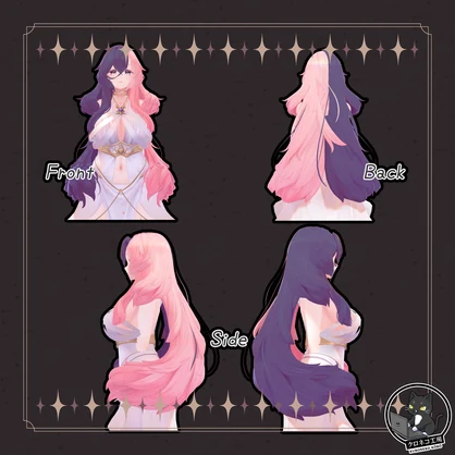 【リルモワ -Liloumois-　専用テクスチャ】K式　ヘアテクスチャ