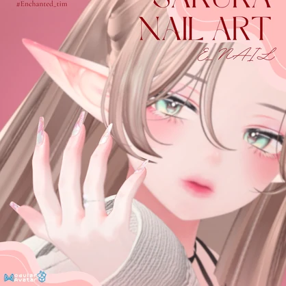 E_NAIL 専用マテリアル　-sakura-桜柄