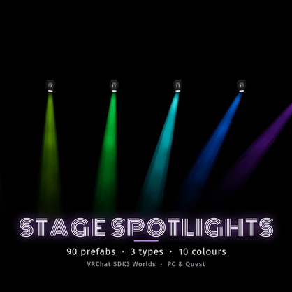 Spotlights (Audiolink  + Quest compatible)