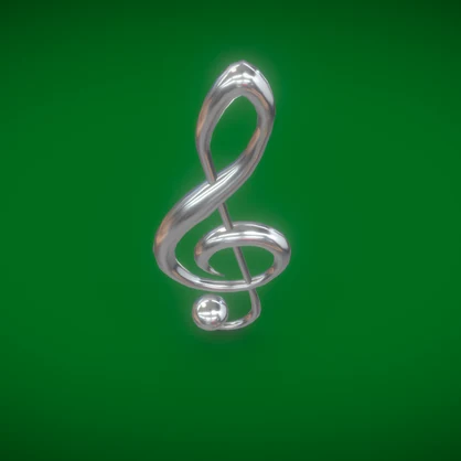 [GLB] [無料+] ト音記号のアクセサリー