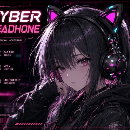 Cyber Headphone 【VRChat対応/初回10点半額！】