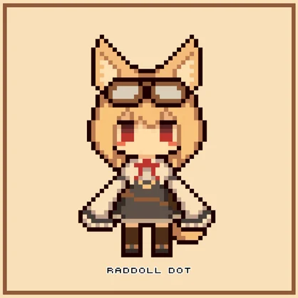 『Raddoll ドット絵ステッカー』
