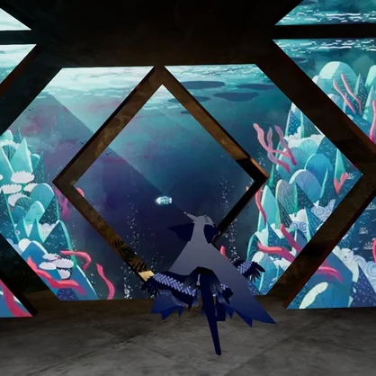 Ultra-large video playback player "Shattered glass"