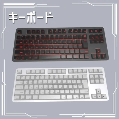 【3DModel】ゲーミングPCセット / Gaming PC Kit