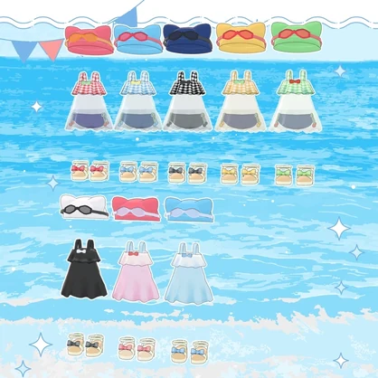 おでかけみずぎ【ひかるん/リュミィ・まめふれんず対応】