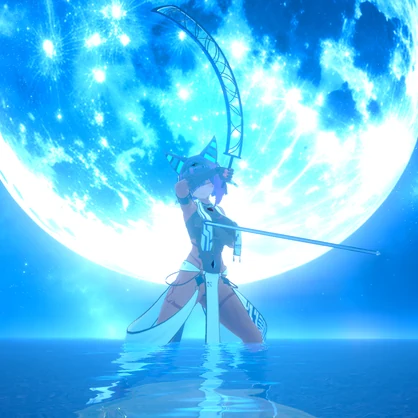 【無料・VRChat想定】半月刀
