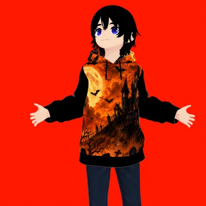 🏰 ホーンテッドキャッスルパーカー テクスチャ | Haunted Castle Hoodie Texture