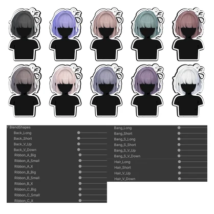 ★ Ribbon Melt Bob Hair ★【PB】