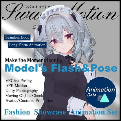 Fashion Showcase Animation - Model's Flash & Pose - [Sway Motion]