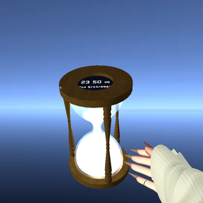 Interactable Hourglass Prop 【VRChat】