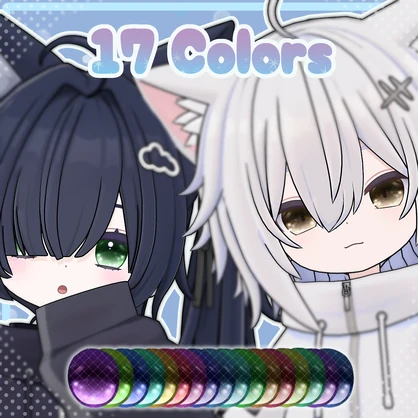 【とらお & てんちる & チロア対応】ふわほし Eyes Textures.