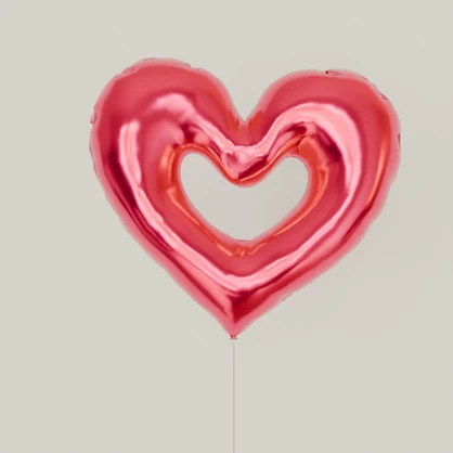 【Blender】ハートの風船 Heart Balloon【VRChat】