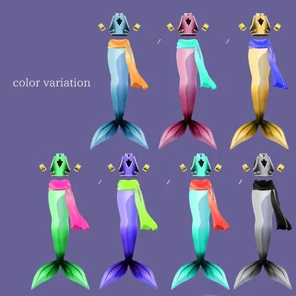 【白鳥対応衣装】人魚衣装【YMファンメイド】