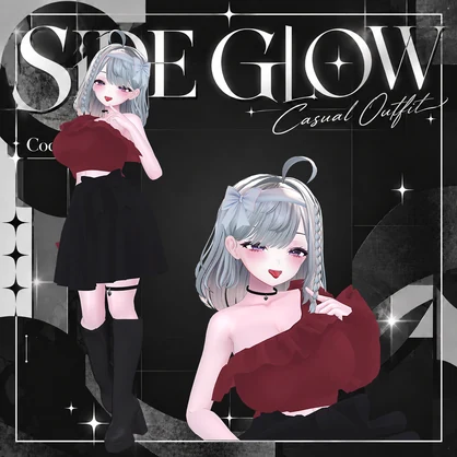 ✨発売記念セール✨【6アバター対応】SIDE GLOW｜Casual Outfit