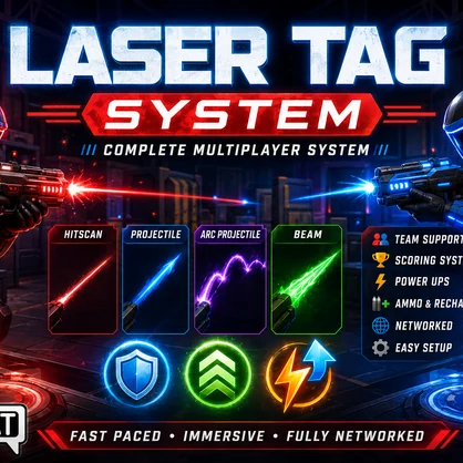 VRChat Laser Tag Plug n Play World Asset