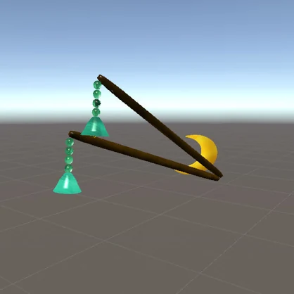 【アクセサリー】月と翡翠のかんざし【VRC想定】
