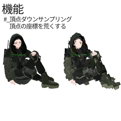 【シェーダー】ダウンサンプリングシェーダー