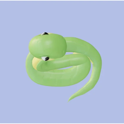 【VRChat想定】ヘビ年っぽい帽子/Hat of the Year of the Snake