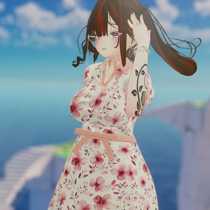 Floral_OnePiece【複数アバター対応】