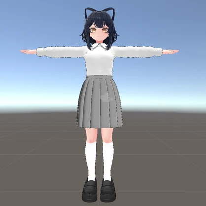 ルチカ対応制服上下セット（ブラウス＋スカート＋靴下＋靴）