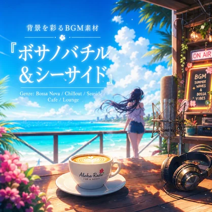 【配信用BGM】晴れ渡る海辺のチルアウト・ボサノバ｜商用利用可