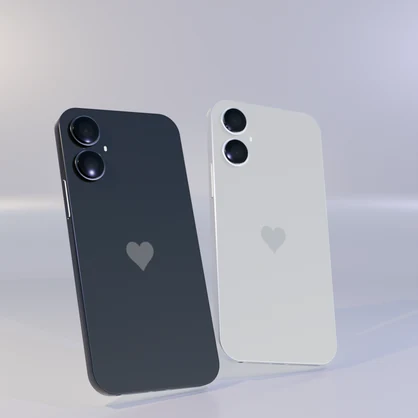 【好きな画像に変更できる】スマートフォン 白&黒セット