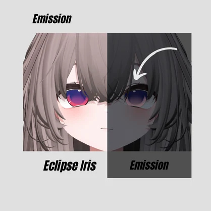 【輝夜専用】-kaguya-　Eclipse Iris アイテクスチャ