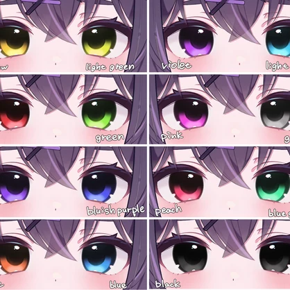 【9アバター対応】dark pop eyeテクスチャ ♥15color♥