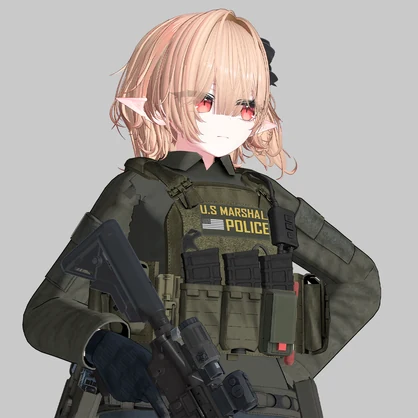 【VRCHAT想定】STRANDHÖGG Standard.Ver プレートキャリア