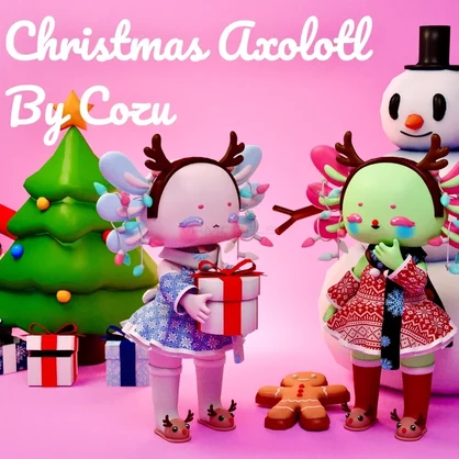 Christmas Axolotl