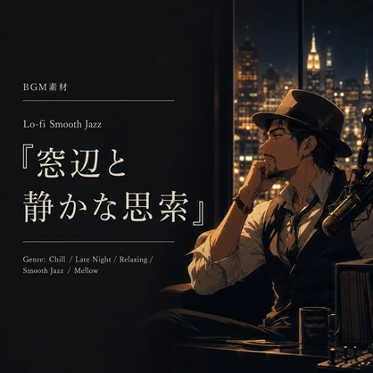 【ローファイジャズ / リラックス / チルアウト】大人の夜を美しく彩るムーディーなスムースジャズ｜商用利用可