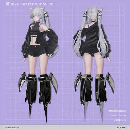 FANGsNAIL-LG - VRChat Gimmicky Avatar Accessory / CP43