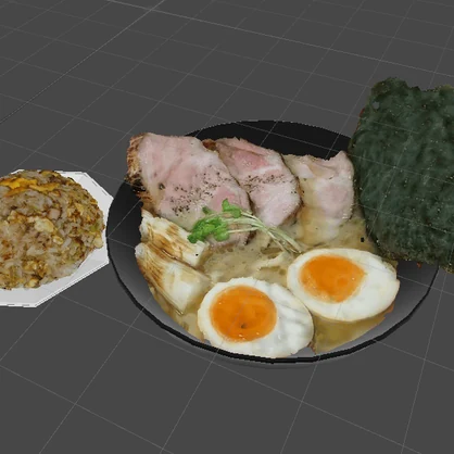 【無料】料理３Dデータ_Part1
