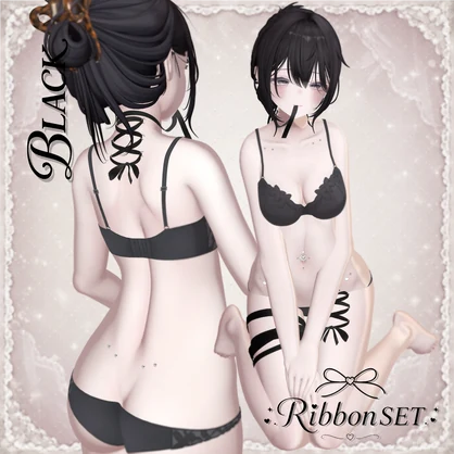 Ribbon SET(pink,black)/MA/PB
