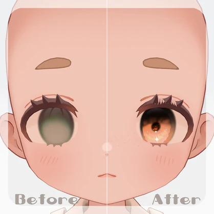 SALE🐿【りこりすちゃん対応】ぷちおめかし & pure eye & mellow eye【MAKE UP TEXTURE / 22color 5type & 14color 6type / 発光マスク & オッドアイマスク付き 】#moshimo_savedate
