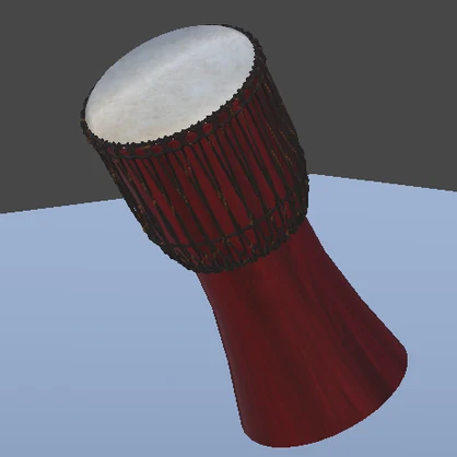 VRChat Djembé / TamTam, Avatar Asset with sounds