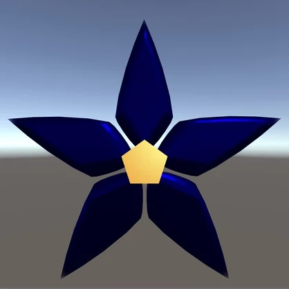 【3Dモデル】星型髪飾り【VRChat想定】