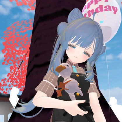 お誕生日にもらったクタクタぬいぐるみ＋風船セット