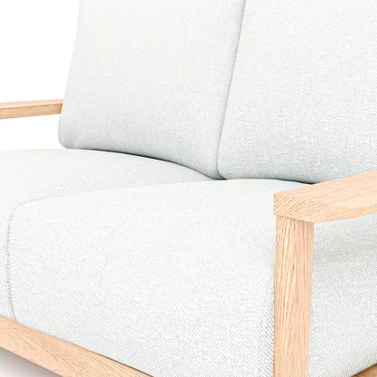 シンプルなソファー【3Dモデル】Simple Wooden Frame Sofa