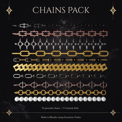 Geometry Nodes Chains Pack