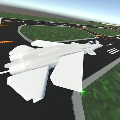 [VRChat飛行可能]無料/Free 可変翼ステルス戦闘機XX-02（無地）[Sacc's Flight V1.8]