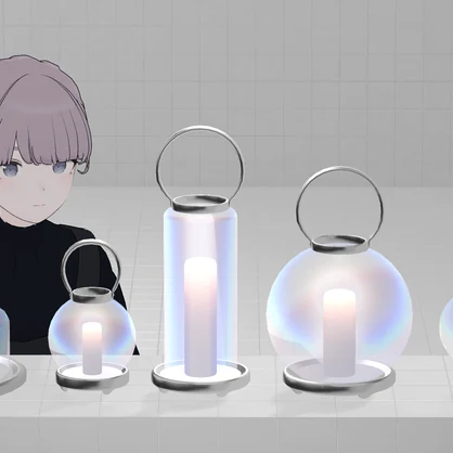 Glass Lantern×5