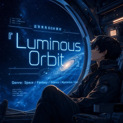 【近未来系BGM素材】『Luminous Orbit』深く心地よいスペース・アンビエント｜商用利用可