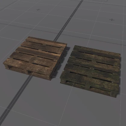 【3D屋外小物】ウッドパレット【VRChat向け】